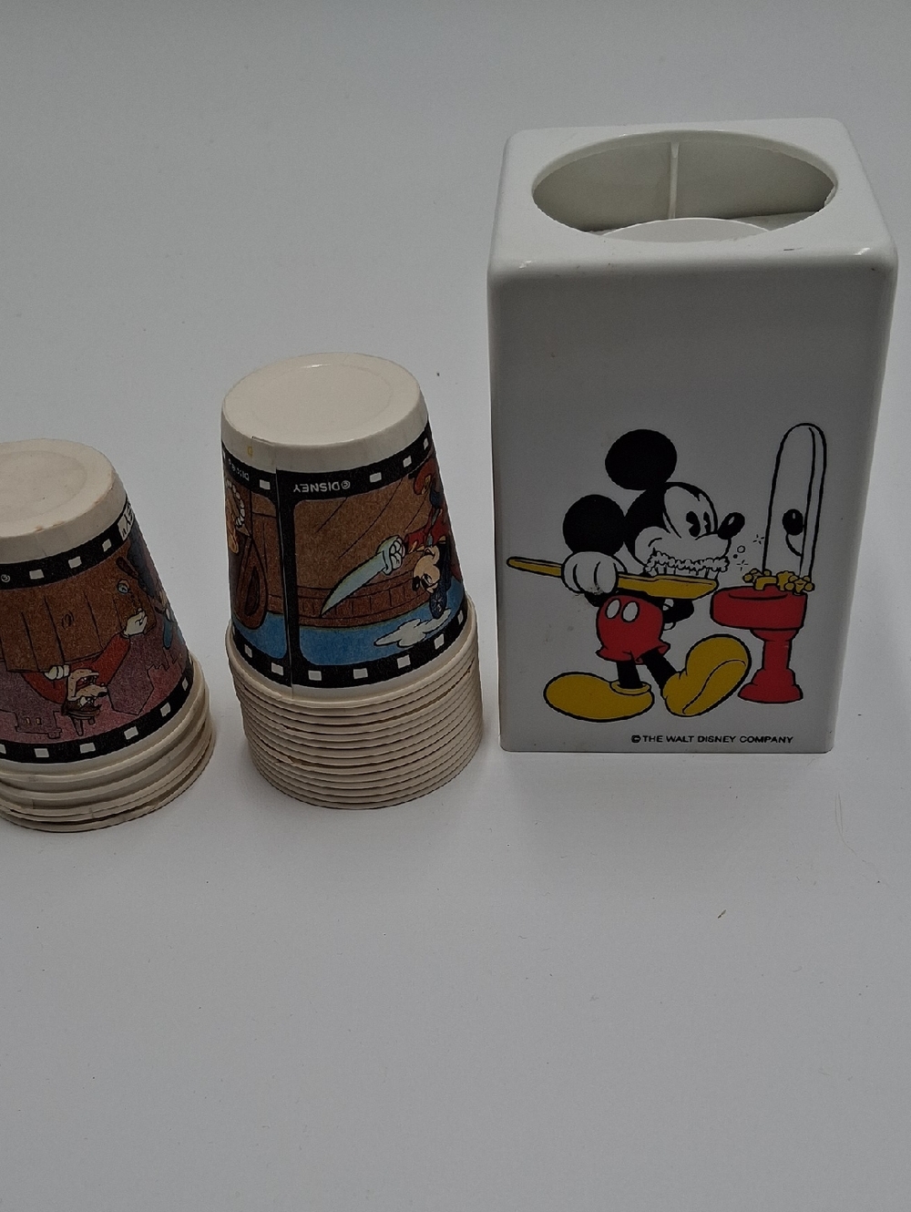 Vintage Disney Pop Up Mickey Mouse Cup Dispenser